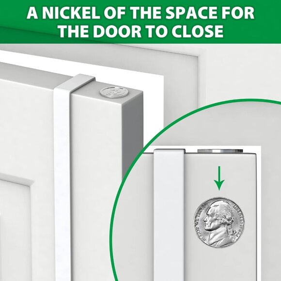 Functional 14" Over Door Hooks - Durable Wreath & Coat Holders, White-4 Pack - Picture 5 of 8